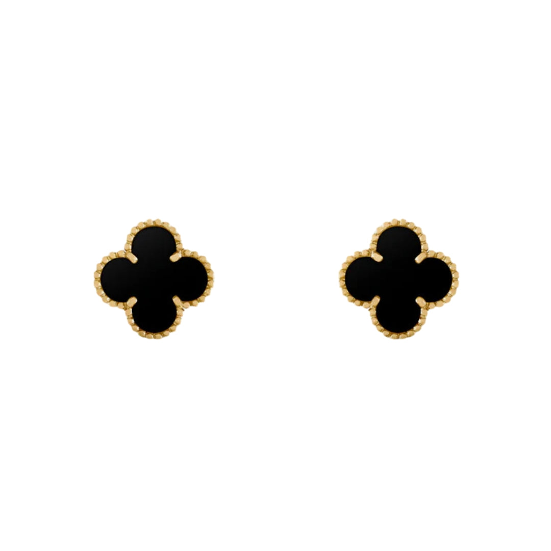 TRÉBOL | Pendientes Negros