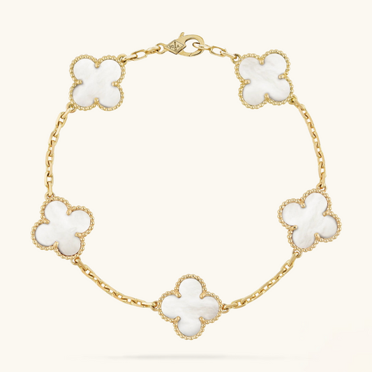 TRÉBOL | Pulsera Blanca