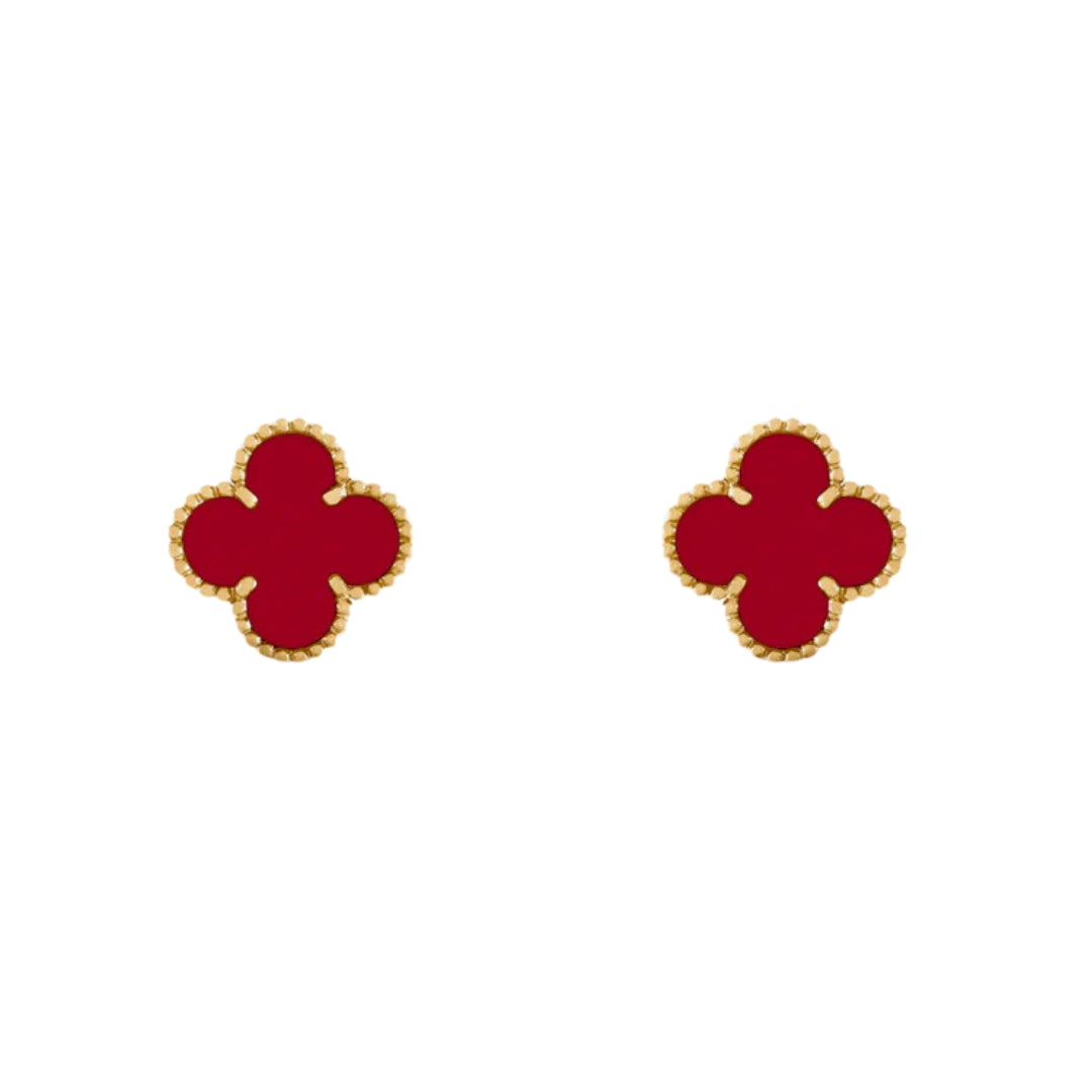 TRÉBOL | Pendientes Rojos