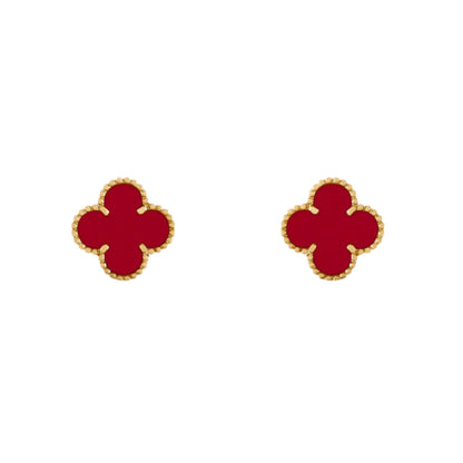 TRÉBOL | Pendientes Rojos