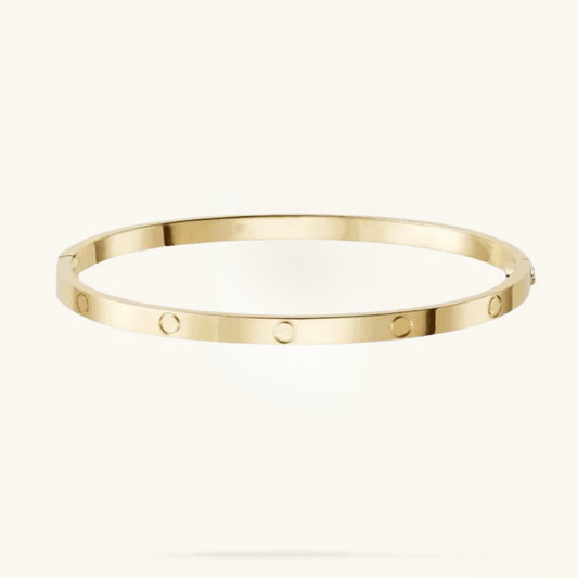ETERNIDAD | Pulsera Dorada Fina