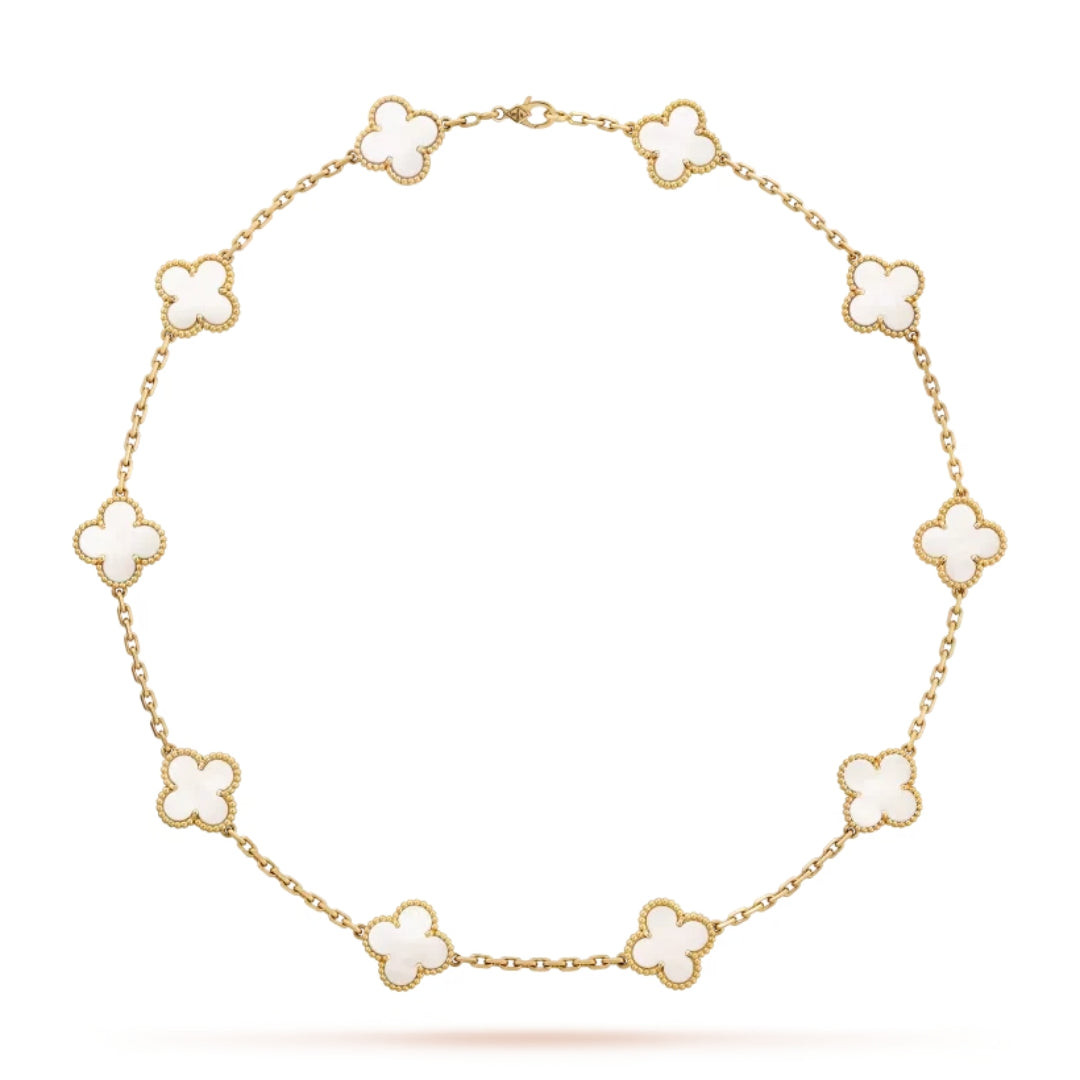 TRÉBOL | Collar Blanco