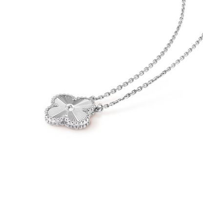 TRÉBOL | Collar Plateado