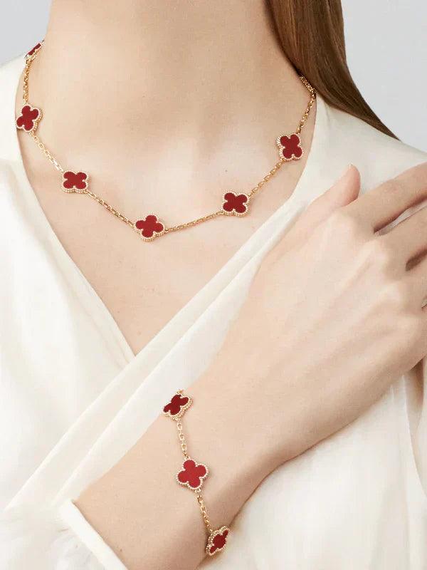 TRÉBOL | Collar rOJO