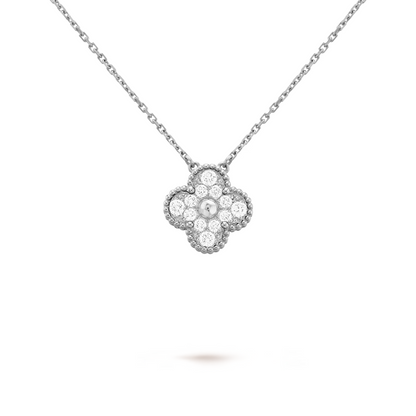 TRÉBOL | Collar Plateado