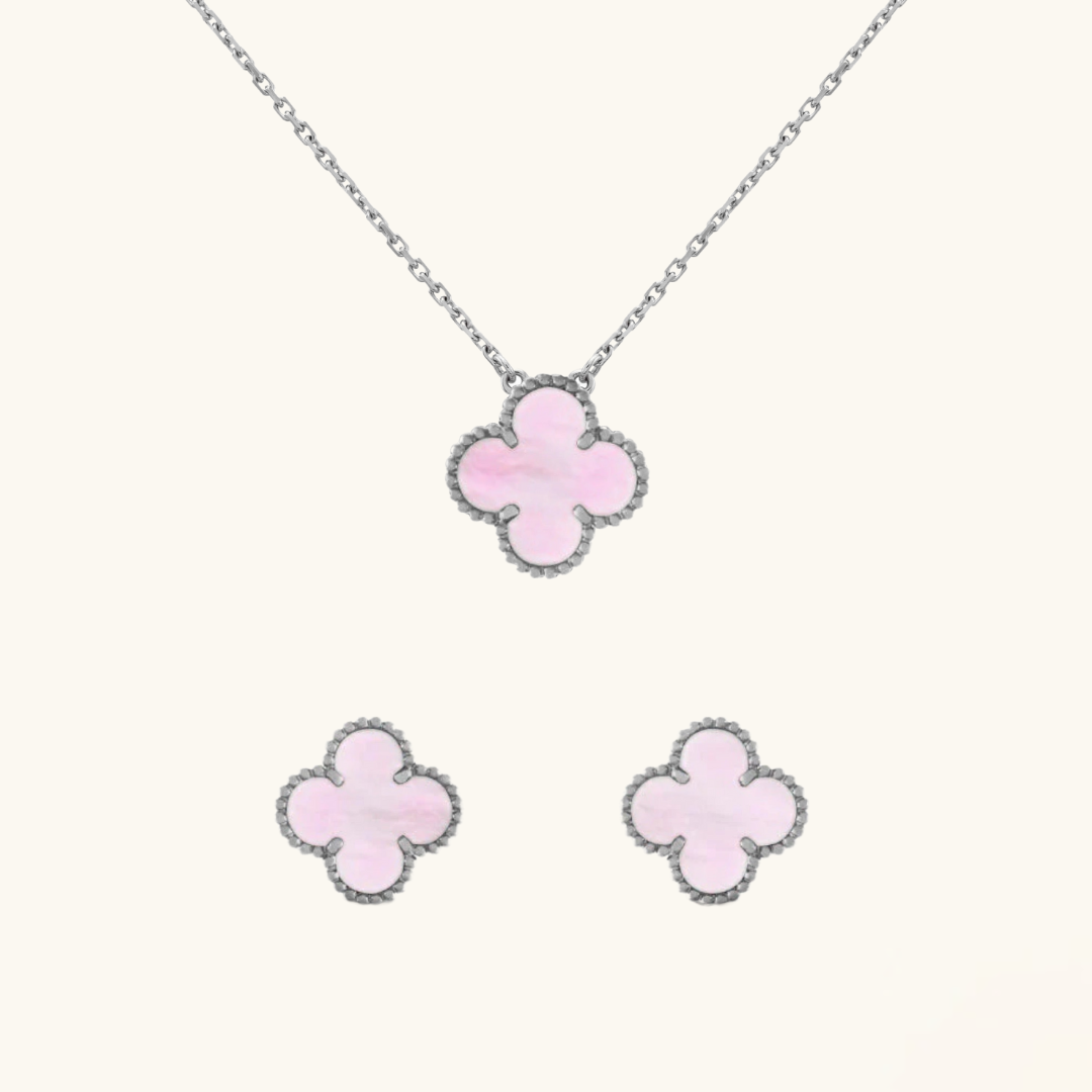 TRÉBOL | Pack Plateado/Rosado Premium