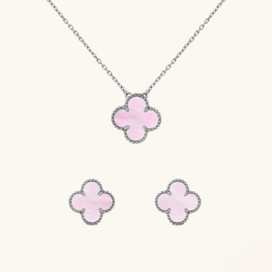 TRÉBOL | Pack Plateado/Rosado Premium