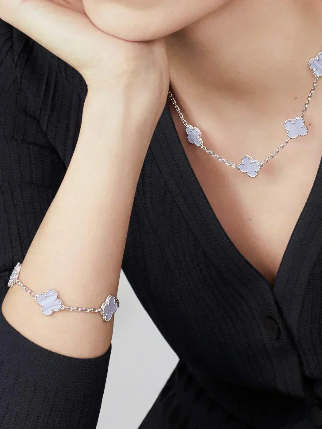 TRÉBOL | Collar Violeta