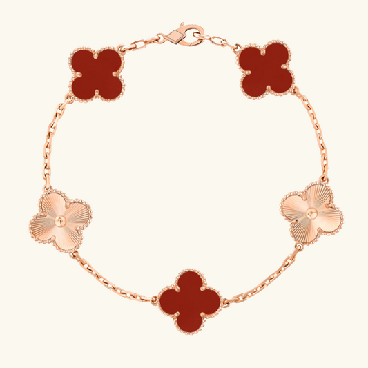 TRÉBOL | Pulsera Roja/Rosa