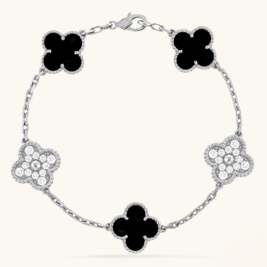 TRÉBOL | Pulsera Dorada/Plateada