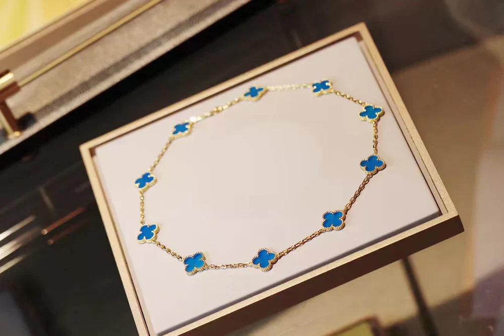 TRÉBOL | Collar Azul