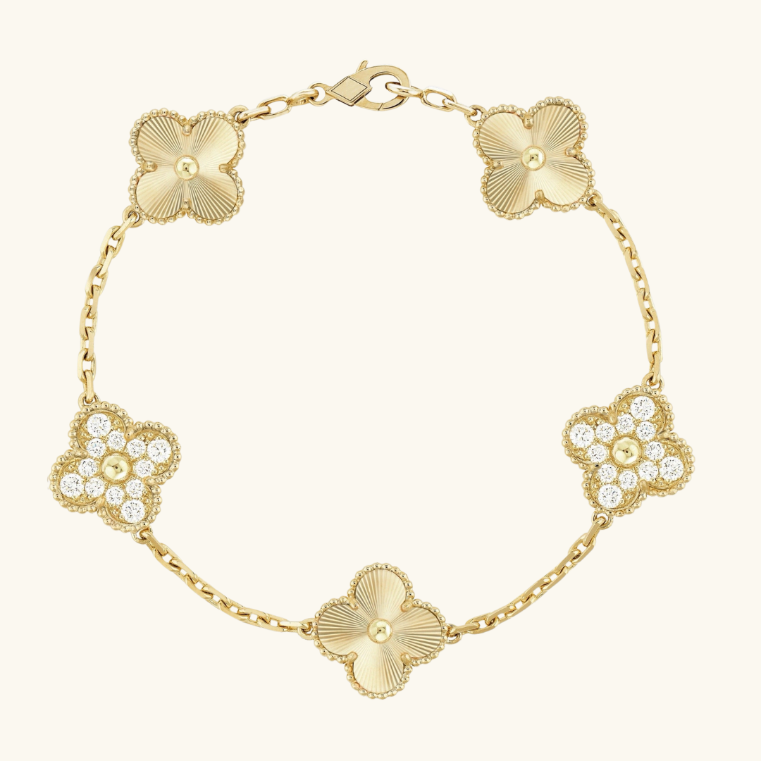 TRÉBOL | Pulsera Dorada