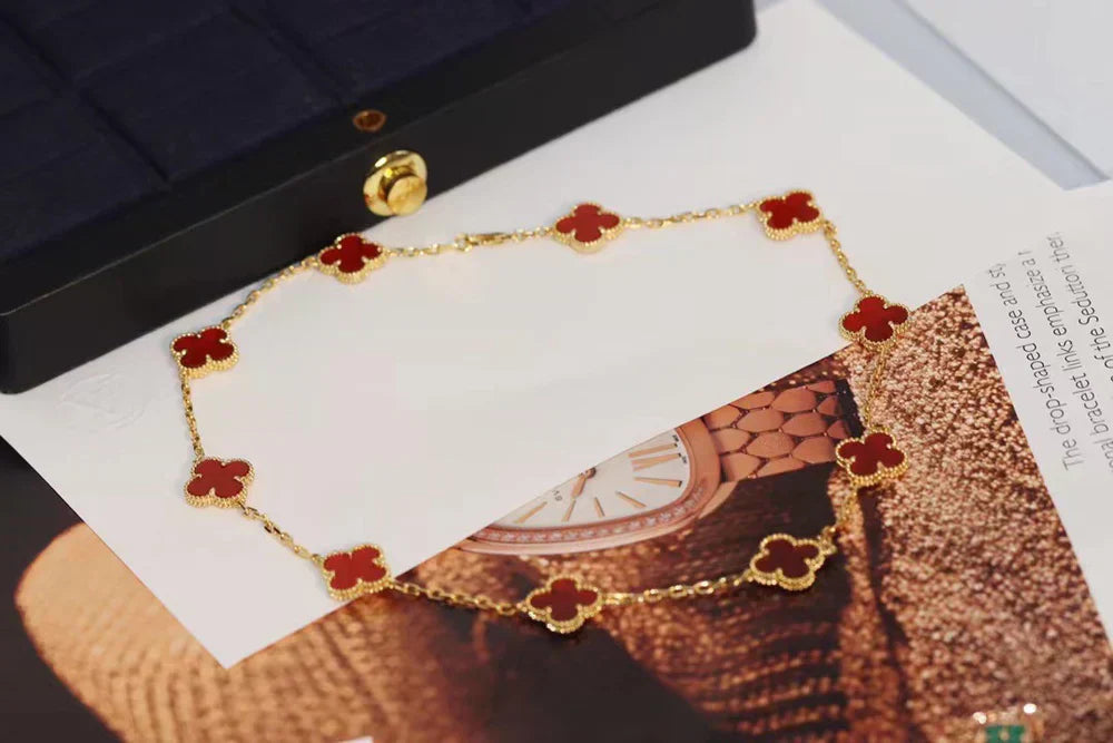 TRÉBOL | Collar rOJO
