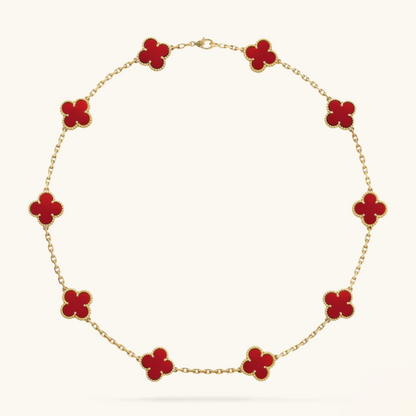 TRÉBOL | Collar rOJO