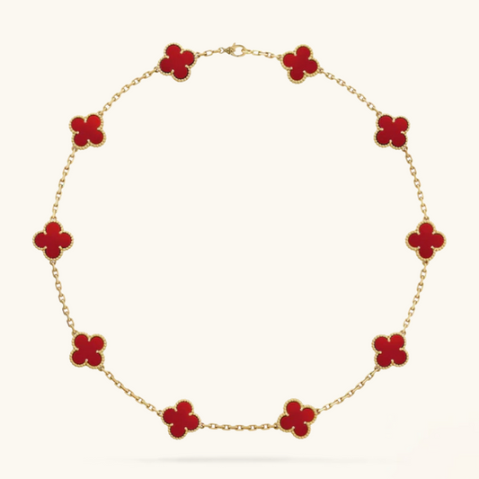 TRÉBOL | Collar rOJO