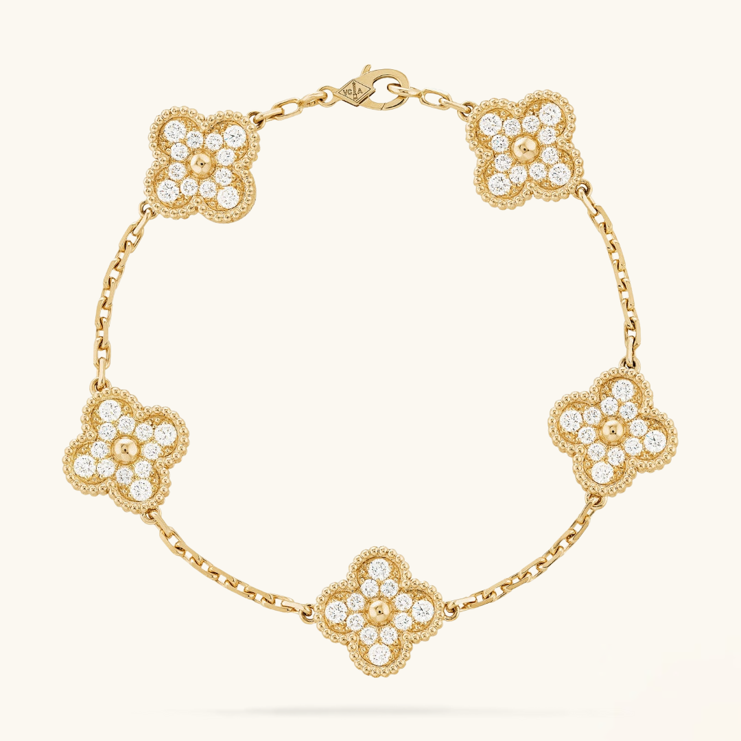 TRÉBOL | Pulsera Dorada