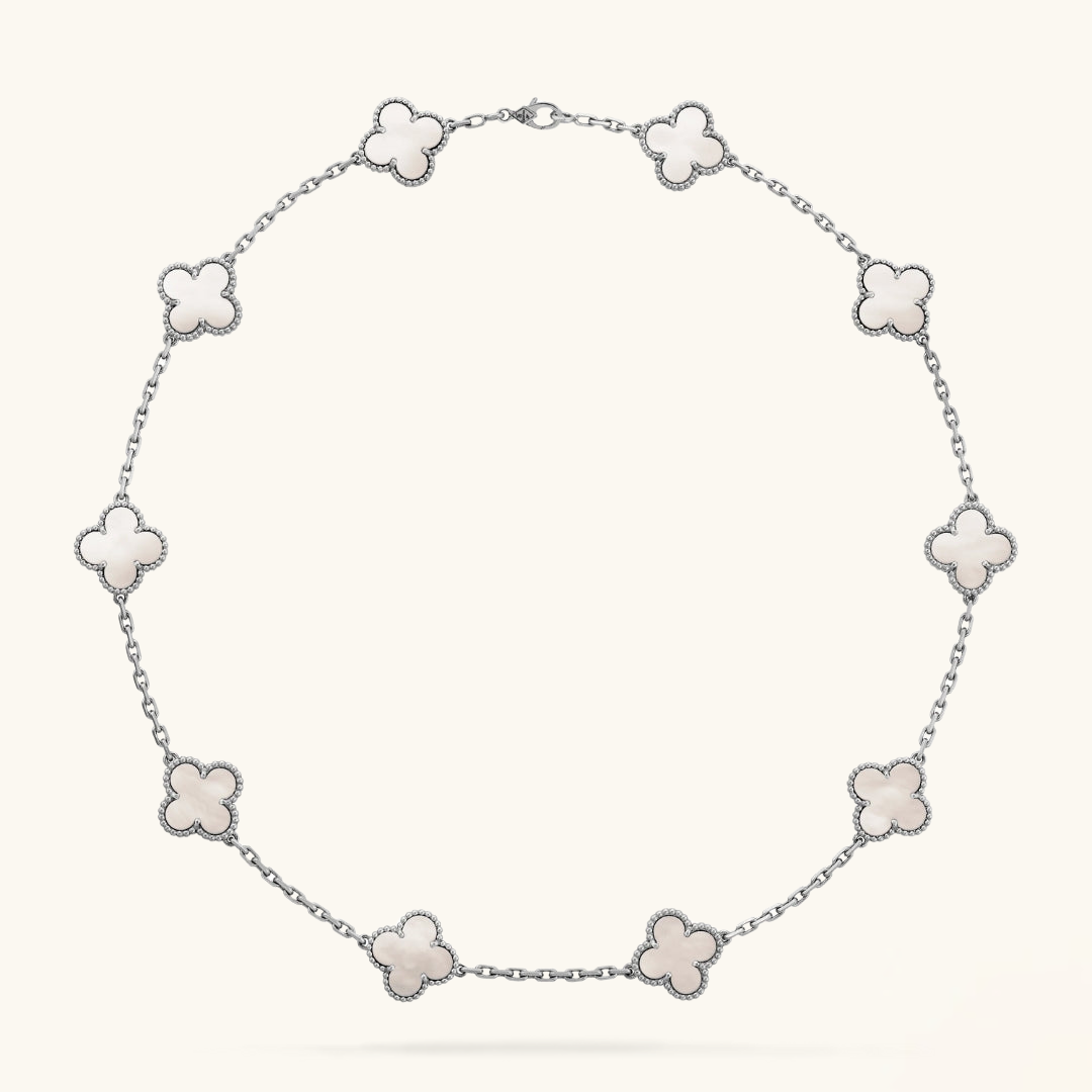 TRÉBOL | Collar Plateado