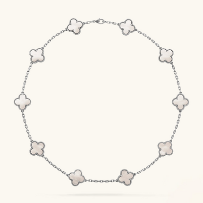 TRÉBOL | Collar Plateado