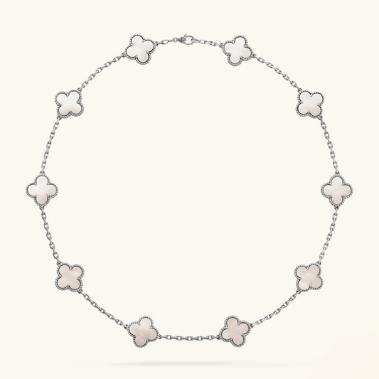 TRÉBOL | Collar Plateado