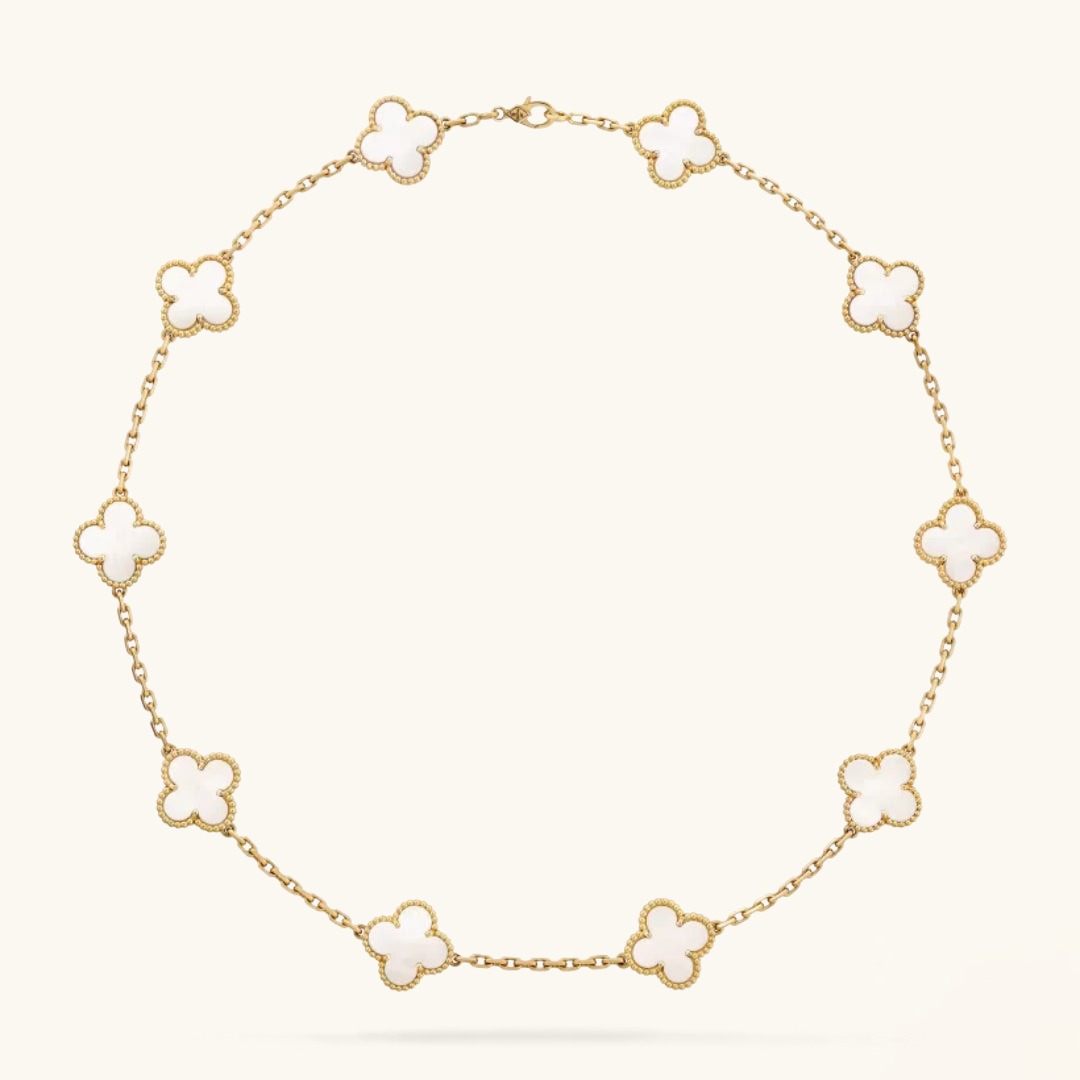 TRÉBOL | Collar Blanco