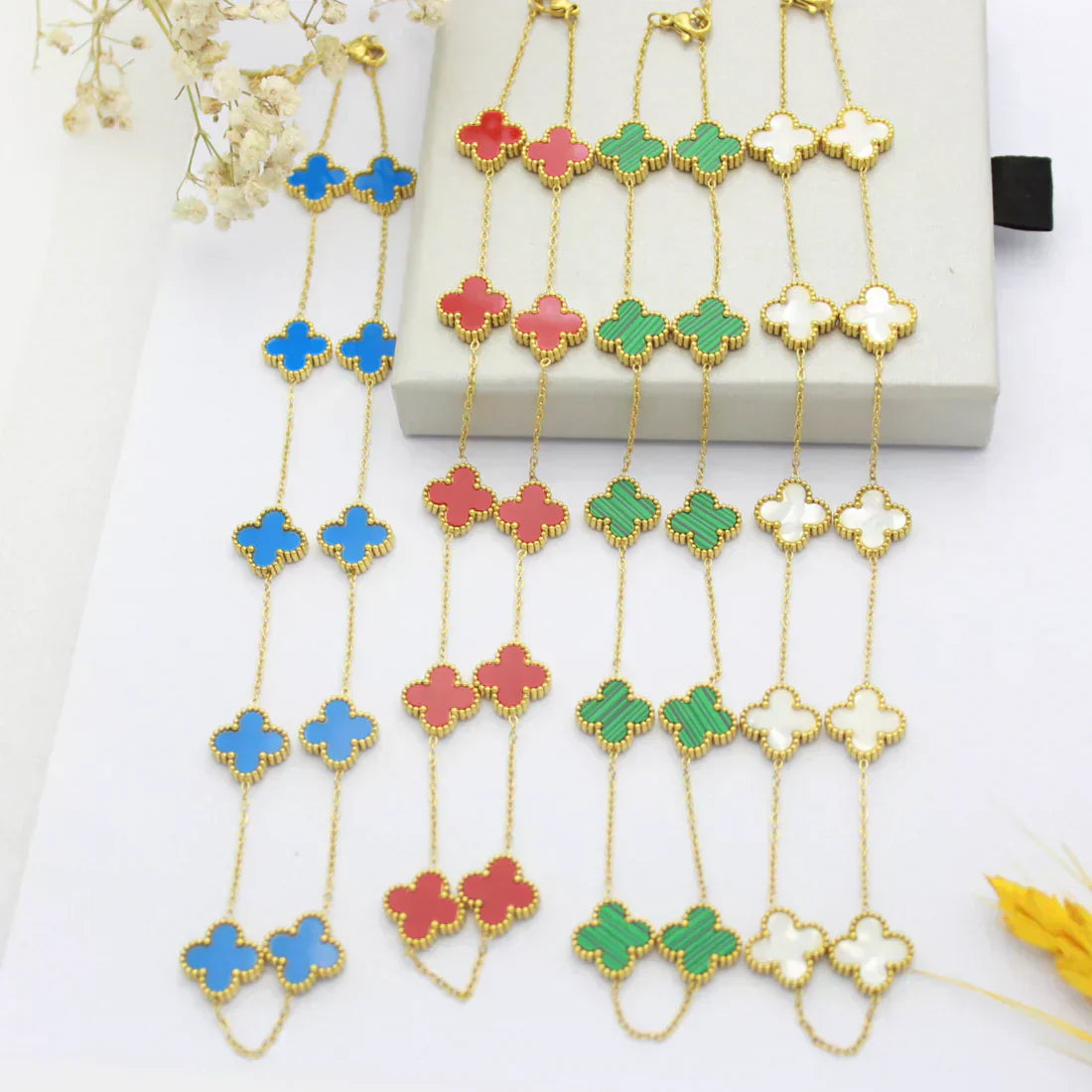 TRÉBOL | Collar Azul