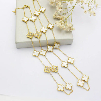 TRÉBOL | Collar Blanco