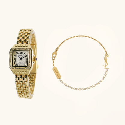 Set de Reloj y Pulsera de 2 Piezas "Sofía"