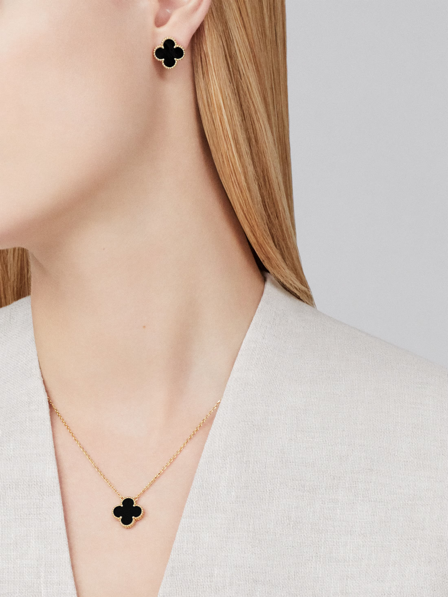 TRÉBOL | Collar Negro