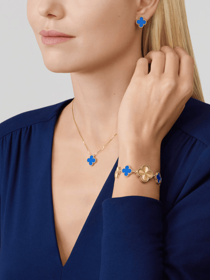 TRÉBOL | Collar Azul