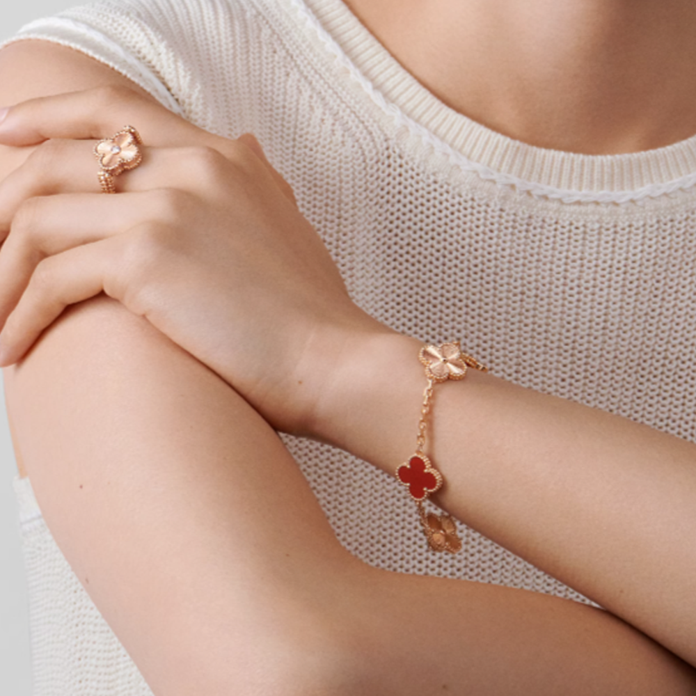 TRÉBOL | Pulsera Roja/Rosa