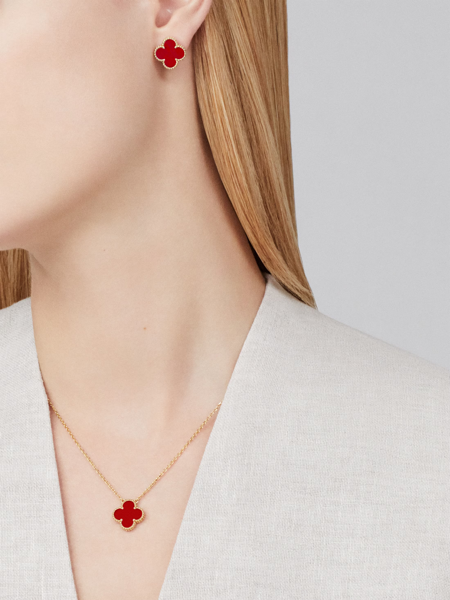 TRÉBOL | Collar Rojo
