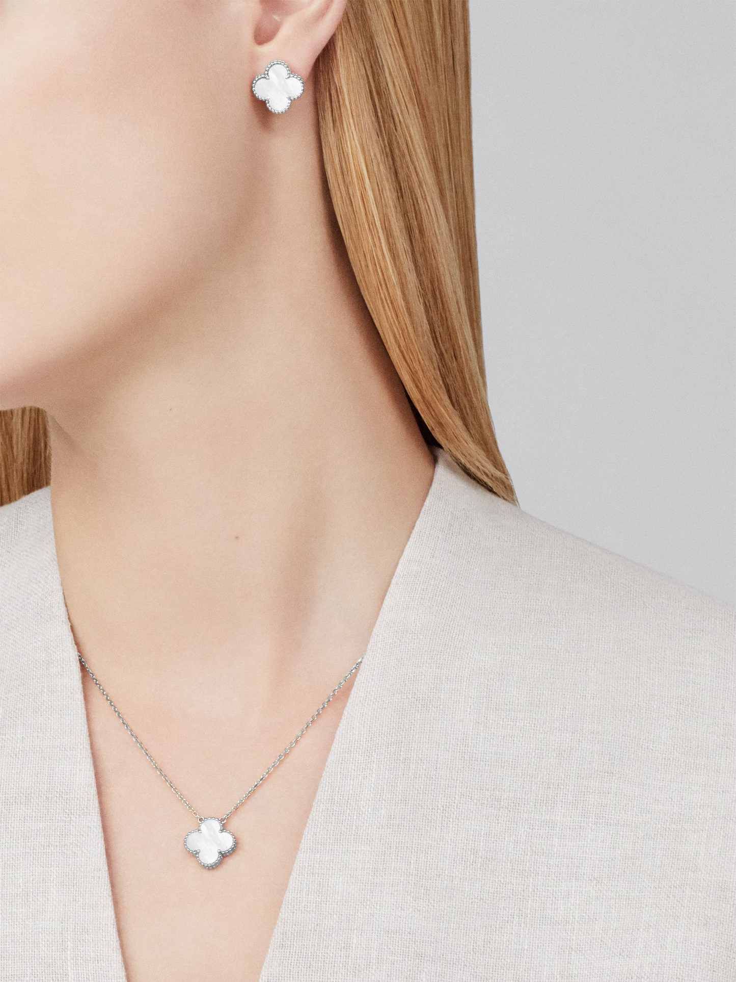 TRÉBOL | Collar Rosa